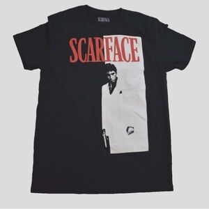 Scarface Poster Graphic Tee NEW Size 2XL Black/White with Red Logo UniSex Design